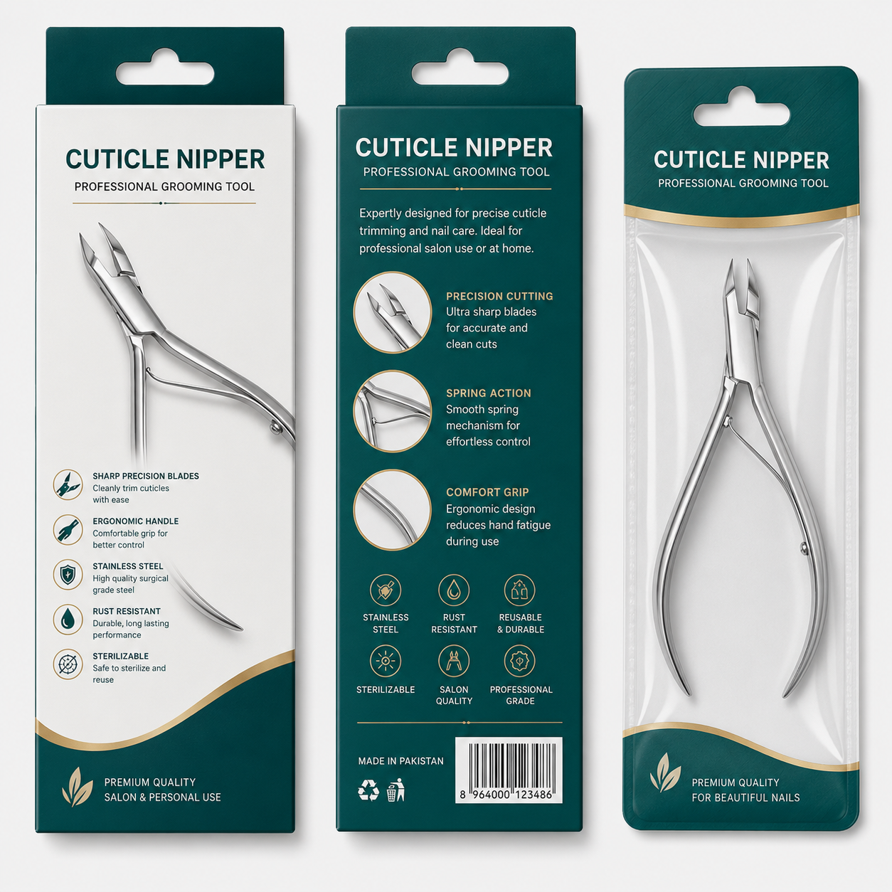 Stainless Steel Cuticle Nipper - Image 2