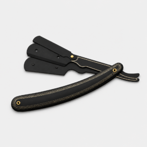 Black Straight Edge Barber Razor