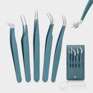 5pcs Eyelash Extension Tweezers
